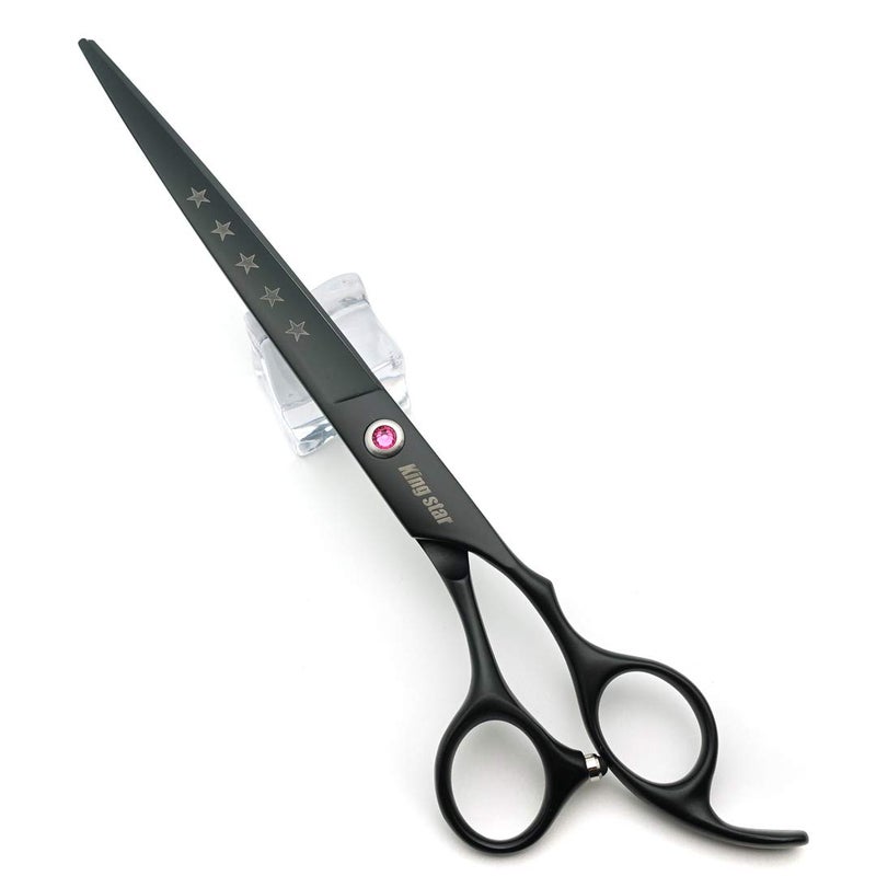 Kingstar 8.0in. Matt Black Professional Pet Grooming Scissors Set,Straight & Thinning & Curved Scissors Set with Comb,Dog Grooming,A559 - Image 4
